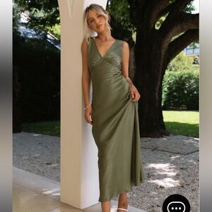 Peppermayo Green Midi Dress